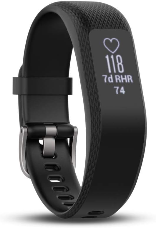 Garmin vivosmart 3 Fitness-Tracker - verstecktes gestik- & tapaktiviertes OLED-Touchdisplay, Herzfre