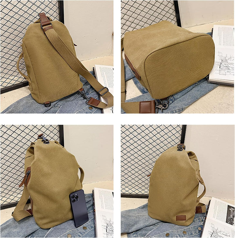 CORIOS Unisex Brusttasche Sling Rucksack Herren Damen Canvas Schultertasche Leicht Crossbody Umhänge