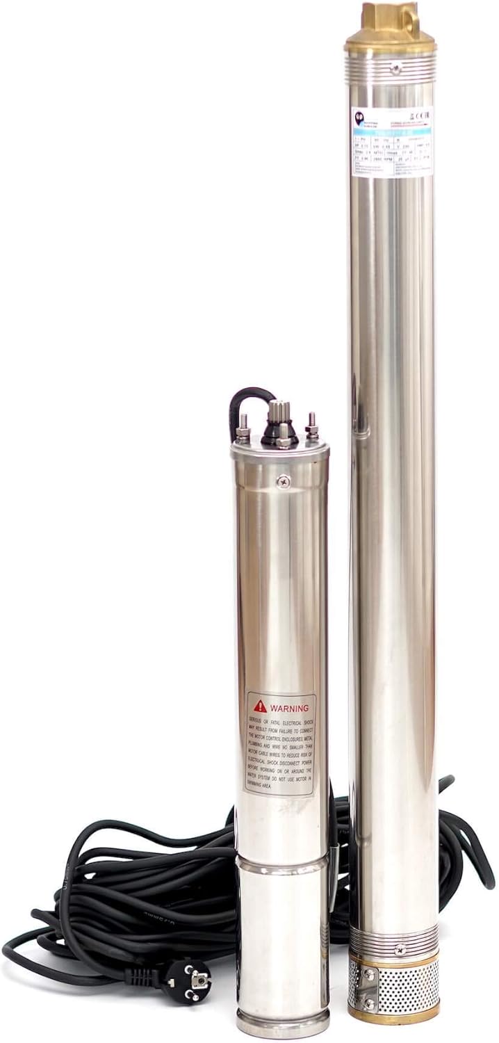 Robuste Tiefbrunnenpumpe 75QJD328 3 Zoll Sandverträglich