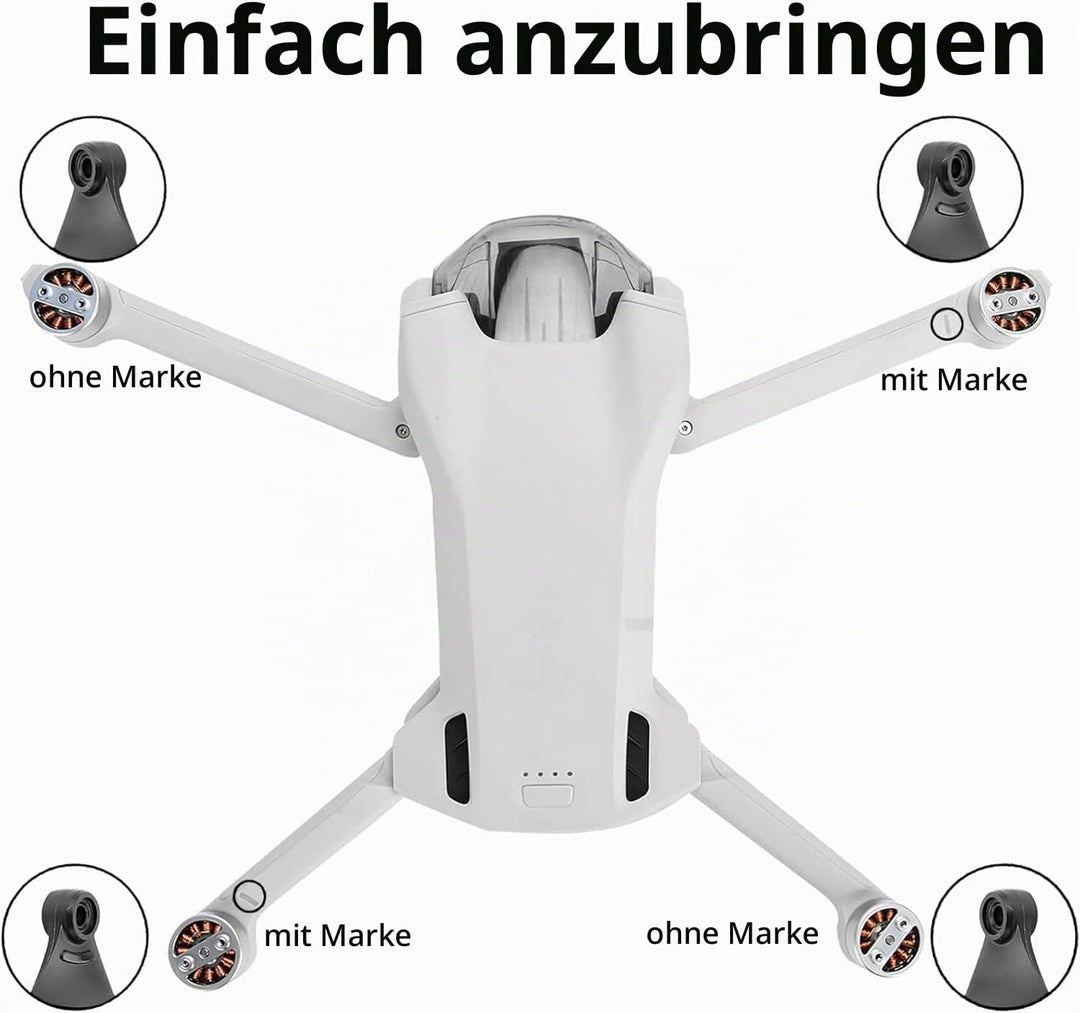Mini 3 Propeller 16 Stück mit 24 Schrauben und 2 Schraubendreher, Zubehör für Drone Ersatz Mini 3 Or