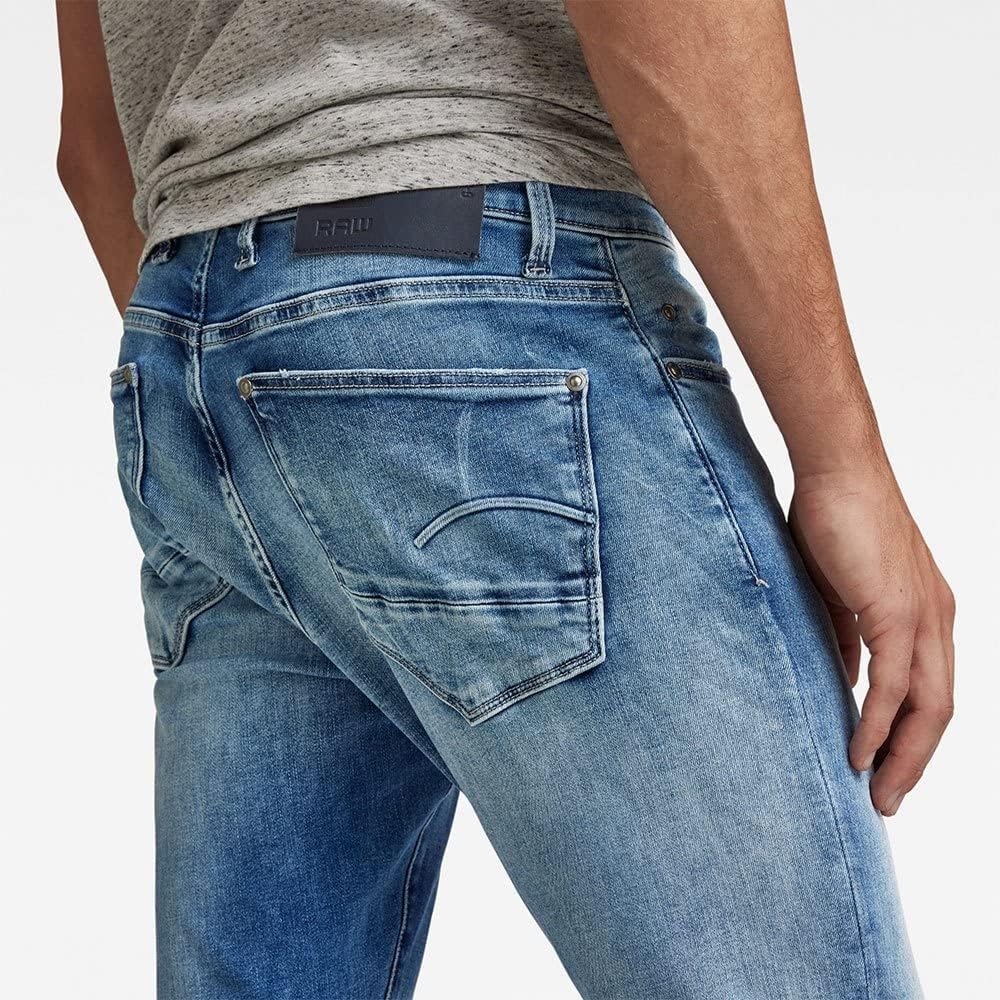 G-STAR Herren Revend FWD Skinny Jeans 38W / 36L Blau (Sun Faded Azurite D20071-c296-b471), 38W / 36L