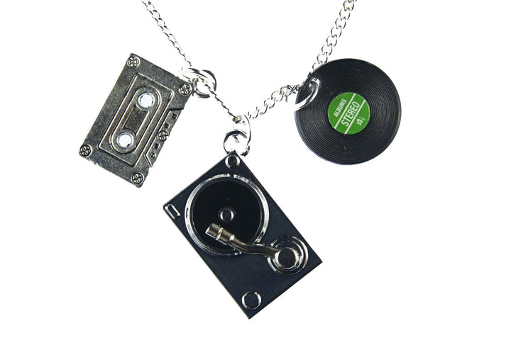 Miniblings DJ Musiker Musik Plattenspieler LP Tape Halskette - Handmade Modeschmuck I Kette mit Anhä