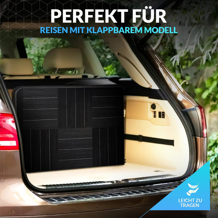 Luxus Klapptisch inklusive Grauem Tischrock - Ideal als Campingtisch - Faltbarer Gartentisch & Klapp
