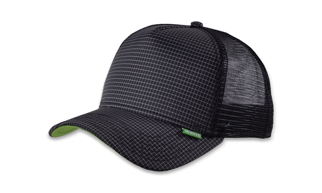 Djinns Herren Caps / Trucker Cap Needlecheck II High schwarz Verstellbar