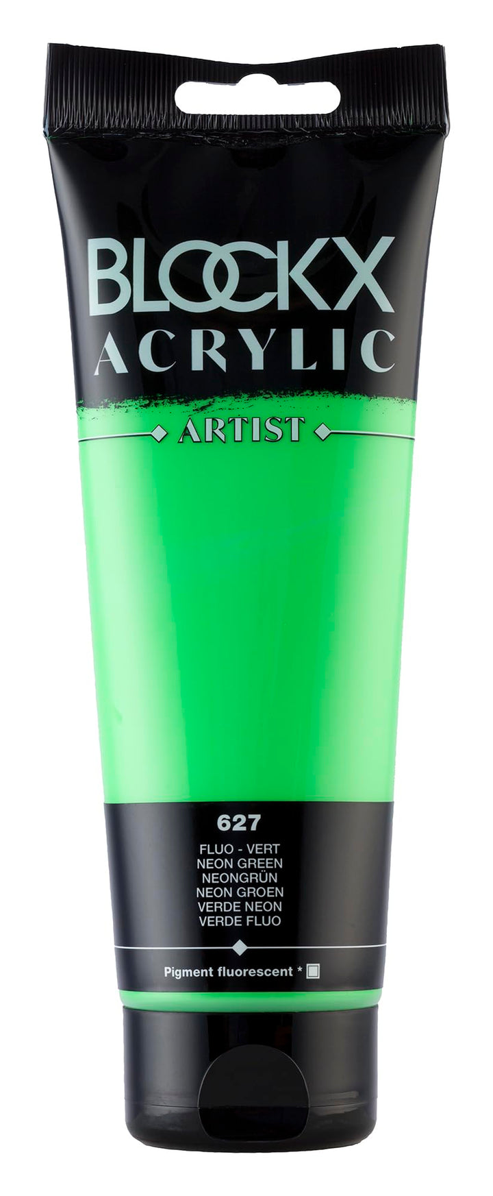 Blockx 61627BXC - Tube 250ml, feine Acrylfarbe, Acrylic Artist, transparent und satiniert, Neonfarbe