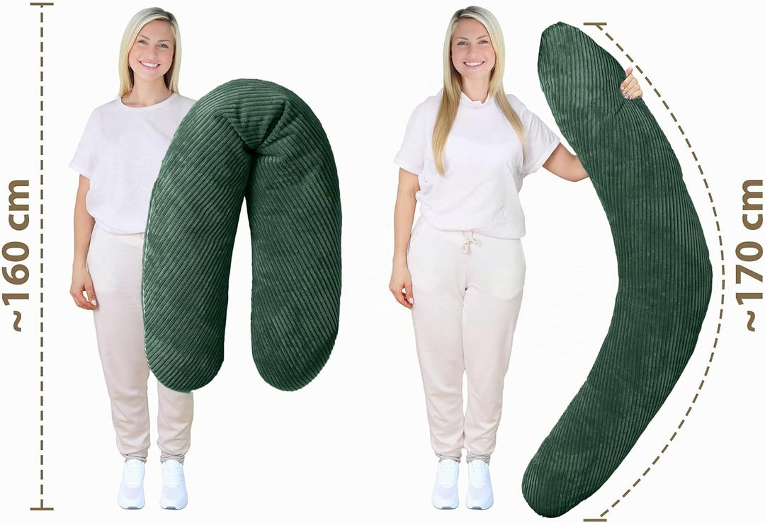 Amilian Stillkissen XXL 170 cm – Seitenschläferkissen für Schwangerschaft &amp; Stillzeit – Lagerungskis