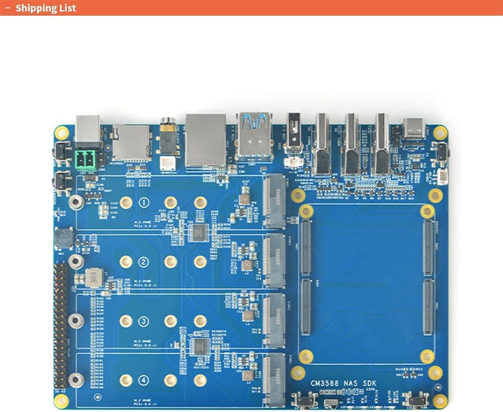 youyeetoo CM3588 Plus Mini NAS Plattform, bis zu 8K Video, RK3588,OpenMediaVault fit,32GB LPDDR5, 4