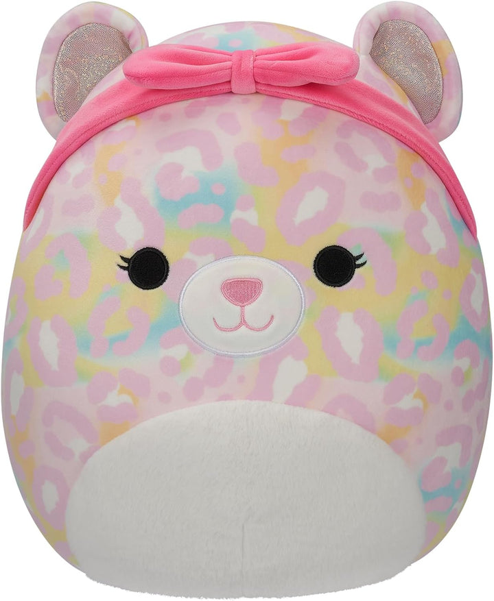 Squishmallows SQCR05426 - Michaela der Regenbogen Leopard 30 cm, offizielles Jazwares Plüsch, superw