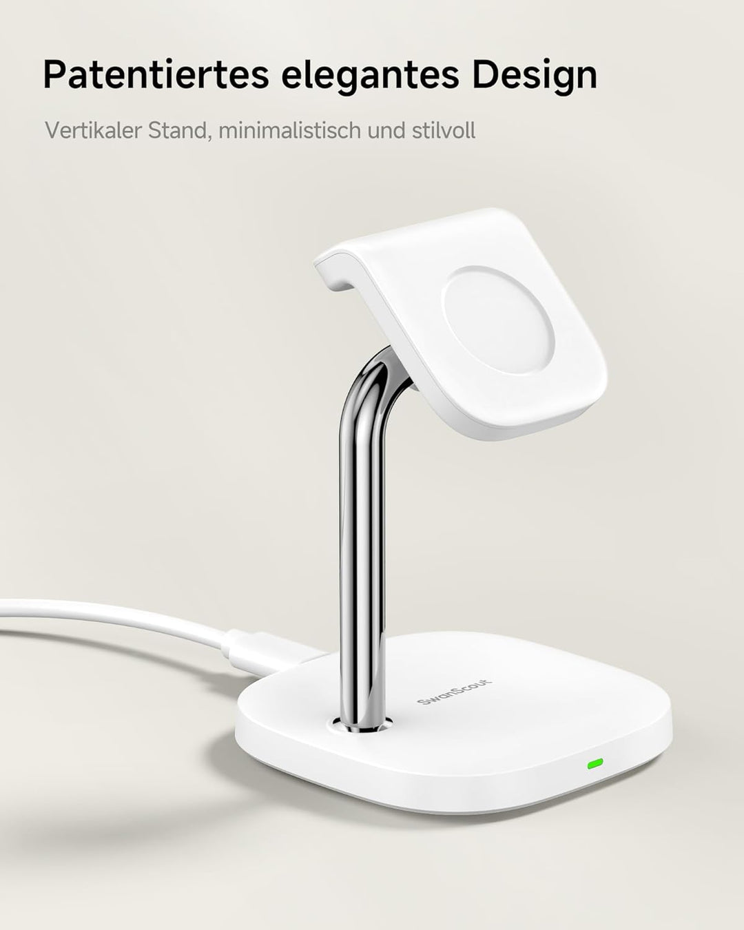 SwanScout Ladeständer für Samsung Watch, Schnelles Aufladen für Samsung Galaxy Watch Ultra(2025)/8/8