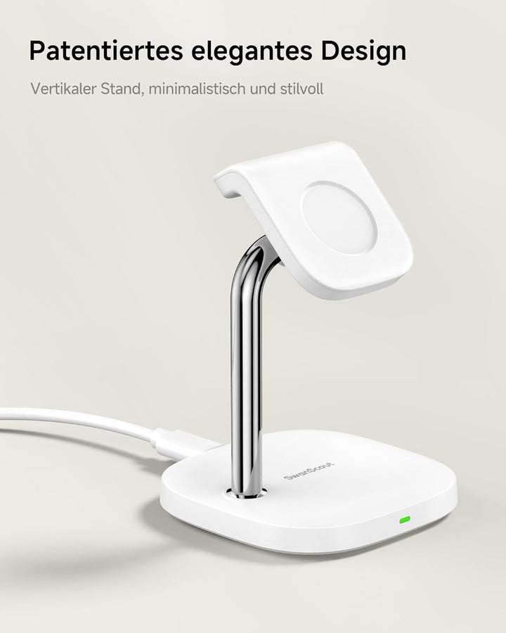 SwanScout Ladeständer für Samsung Watch, Schnelles Aufladen für Samsung Galaxy Watch Ultra(2025)/8/8
