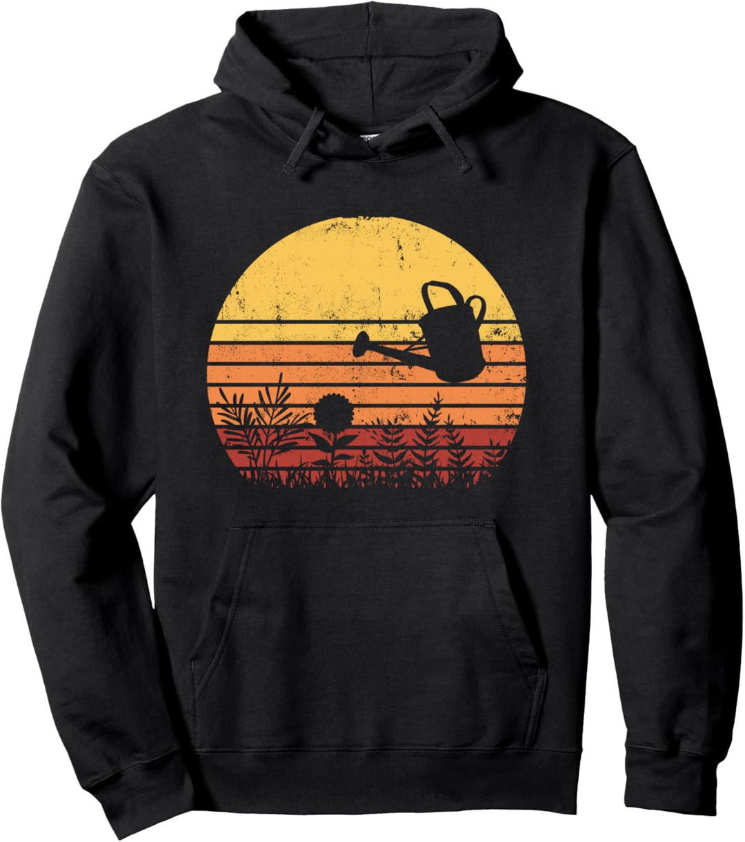 Gartenarbeit Retro Giesskanne Gärtner Beet Gartenarbeiter Pullover Hoodie