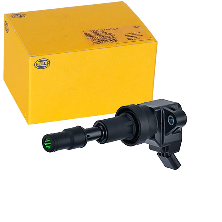 HELLA 5DA 358 168-781 Zündspule - 12V - 4-polig - Kerzenschachtzündspule - geschraubt