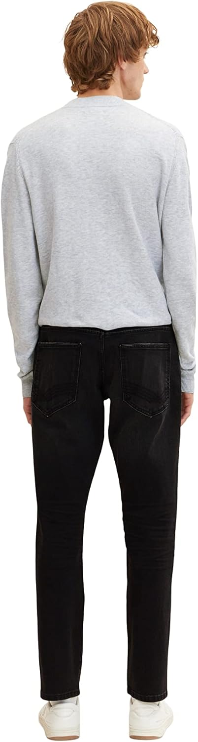 TOM TAILOR Herren Marvin Straight Jeans 29W / 30L 10258 - Overdyed Black Denim, 29W / 30L 10258 - Ov