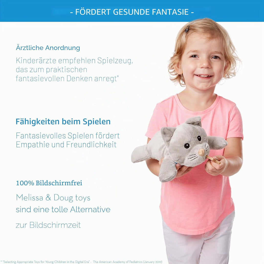 Melissa and Doug Tierarzt Spielzeug Kinder | Pet Doctor Tierarzt Spielset | Kuscheltier Zubehör | Ro