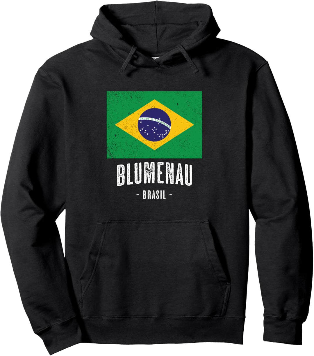 Stadt von Blumenau - Brasilien | BR Brasilianische Flagge - Pullover Hoodie