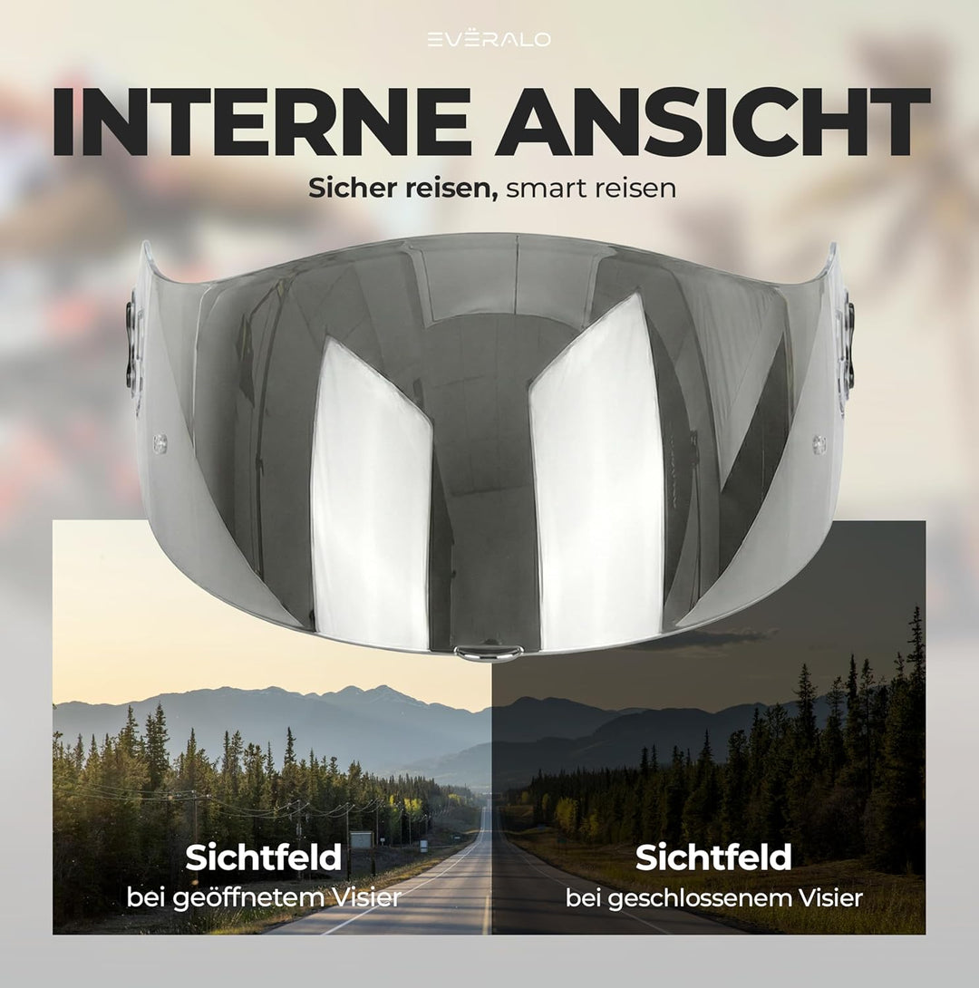 kompatibel mit Visier Xlite X803 - X802 - X802r - X802rr - X702 - X661 - X603 - Xsf 02 (Verspiegelt