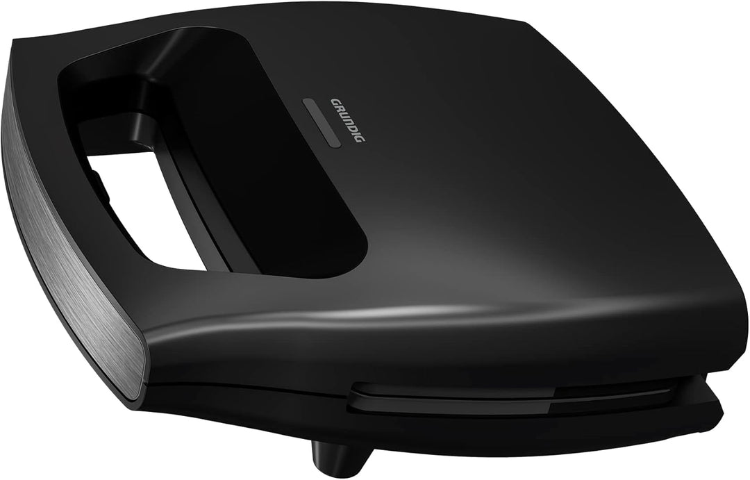 Grundig SWM2940 SWM 2940 Sandwichmaker, Schwarz-Metallic/Edelstahl Single, Single
