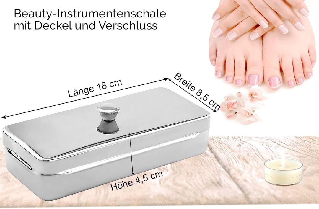 Beauty-Instrumentenschale Hygiene-Box mit Deckel