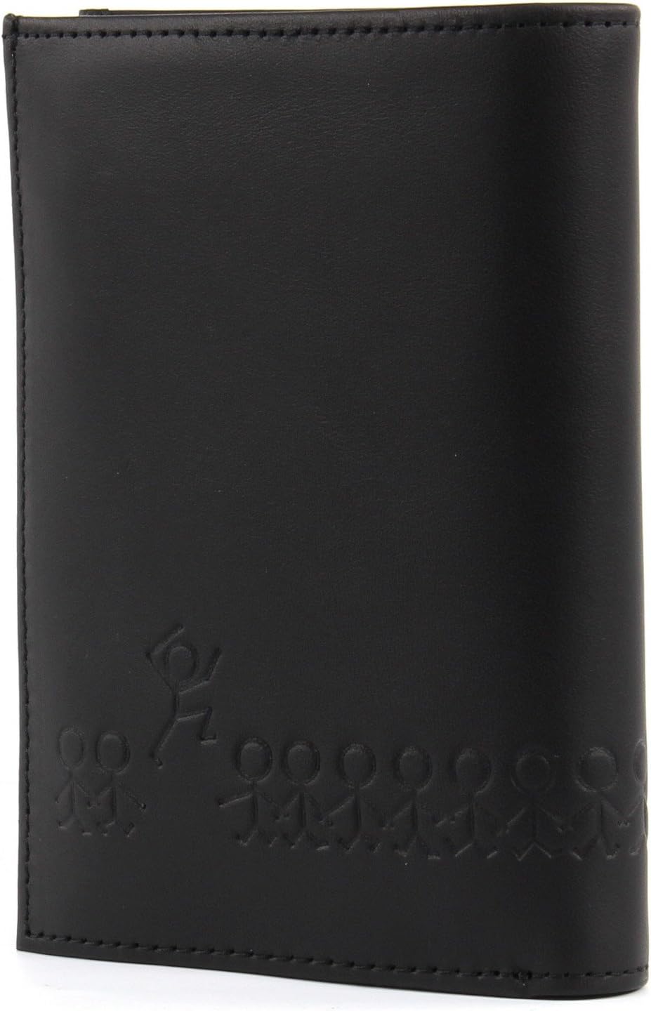 Oxmox Leder Geldbörse Leather Kombibörse Jumping Jack Embossed Black schwarz Jumping Jack Embossed B
