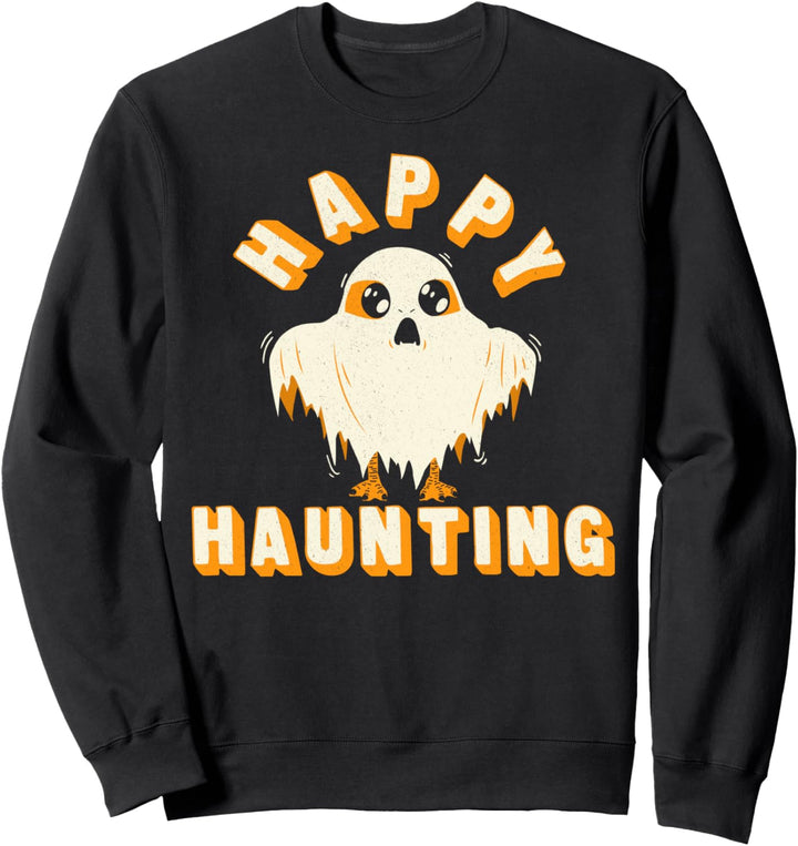 Star Wars Porg Happy Haunting Halloween Poster Sweatshirt