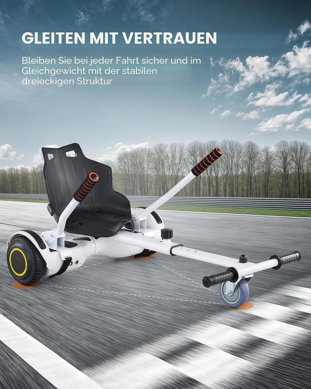 CO-Z Hoverboard Sitz Hoverkart Gokart Sitz für 6,5 Zoll 8,5 und 10 Zoll Hoverboards Sitzscooter Sitz
