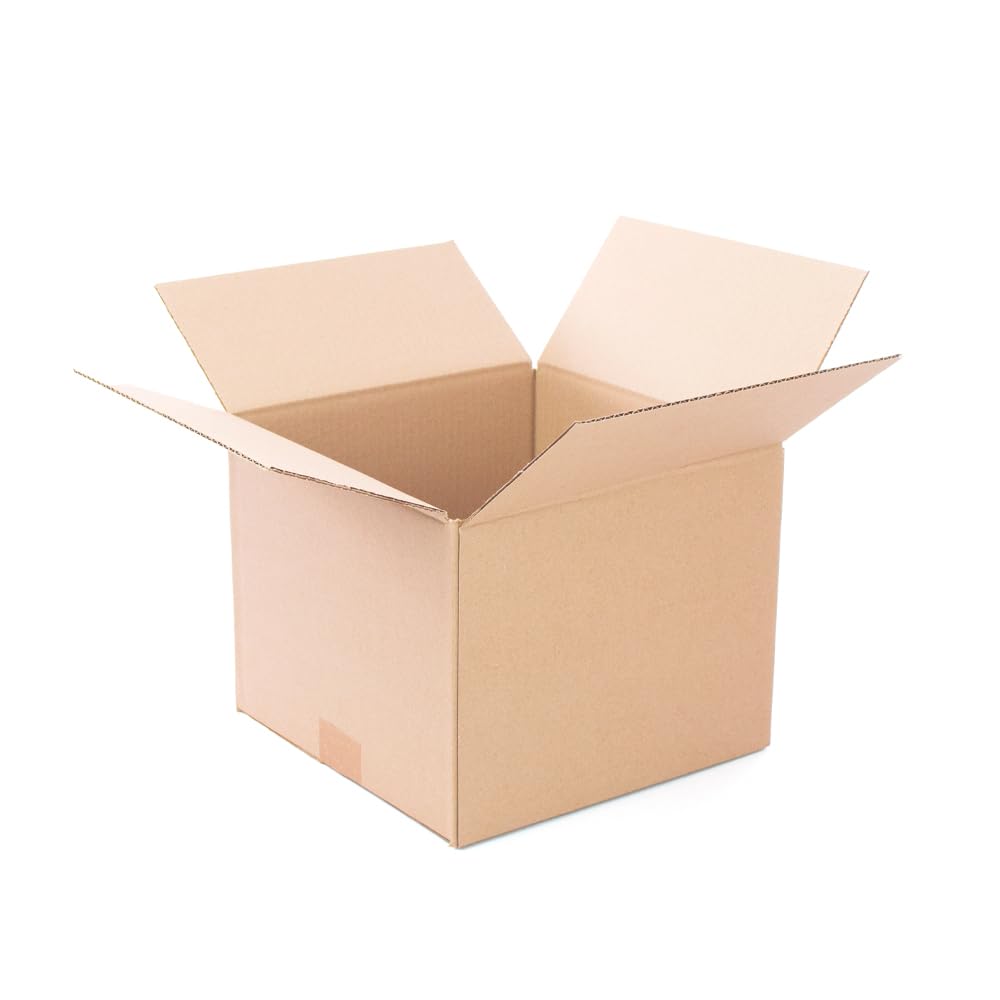 Pack mit 25 verstärkten Kartons mit den Massen 25x25x20 cm und einfacher Welle - Hergestellt in der