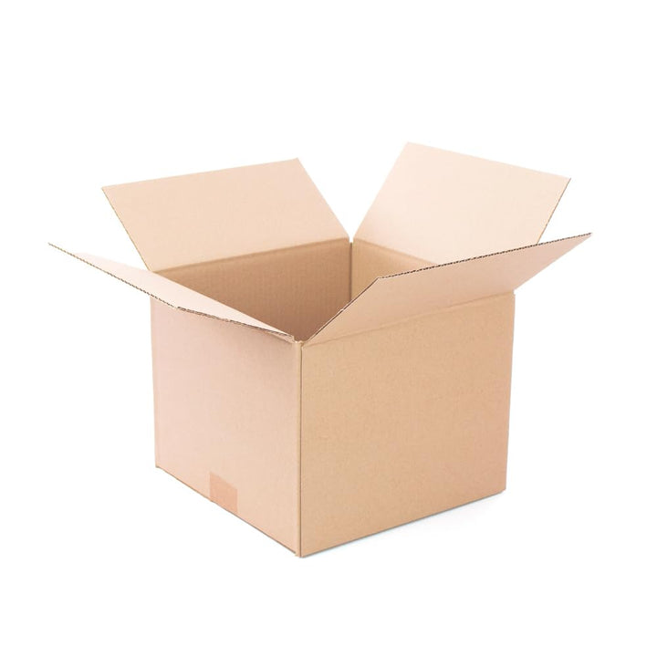 Pack mit 25 verstärkten Kartons mit den Massen 25x25x20 cm und einfacher Welle - Hergestellt in der