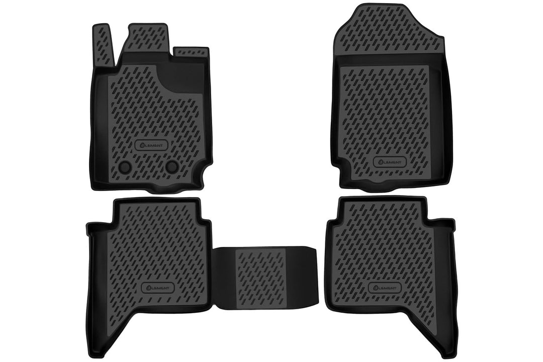 Element Passgenaue Premium Antirutsch Gummi Fussmatten - Ford Ranger, MK3 4 Türen 2011-2020