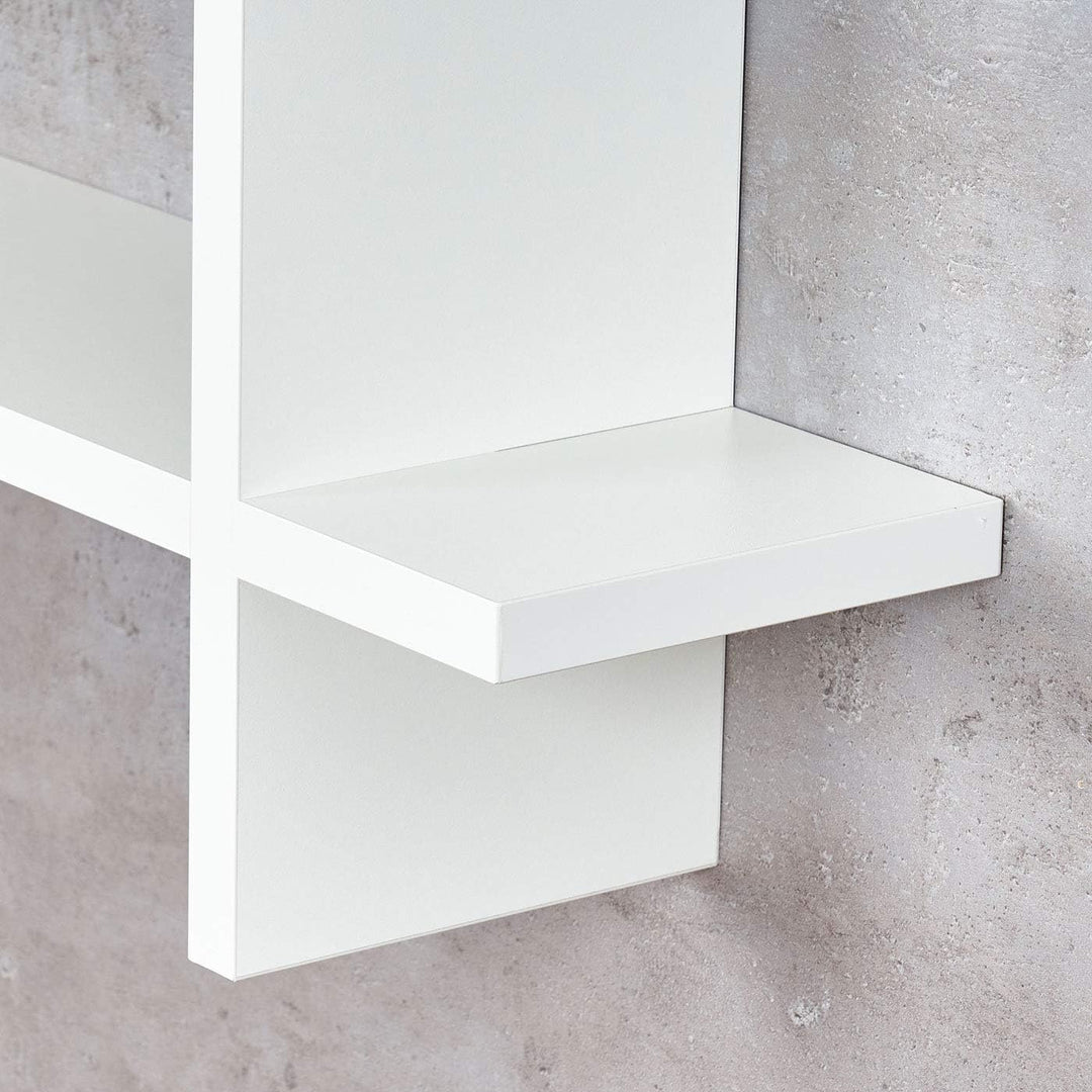 levandeo Regal BxH 98x48cm Holz Steckregal Weiss Wandregal Bücherregal Ablage Deko Holzregal Einrich