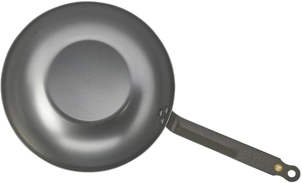 DE BUYER Wokpfanne aus Eisen, Durchmesser 28 cm