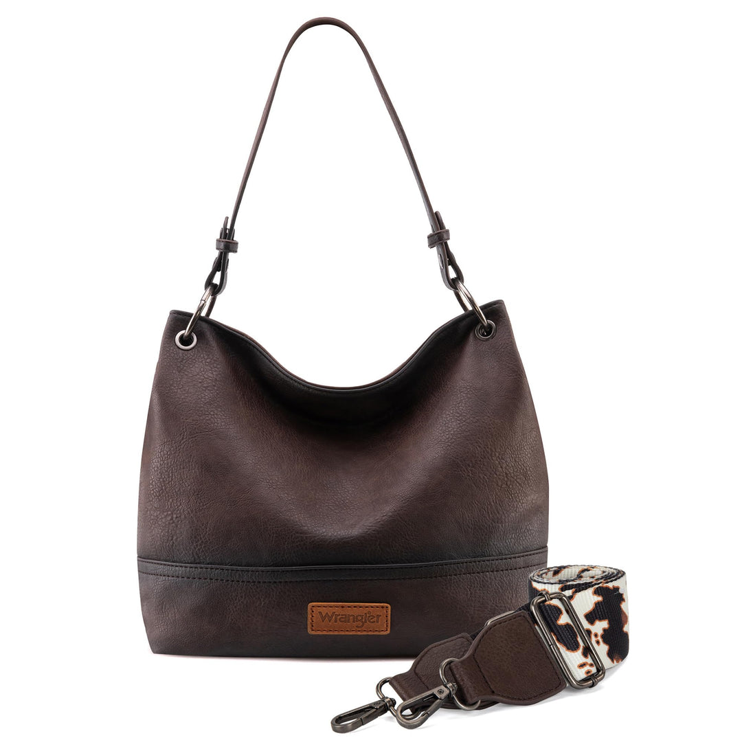 Wrangler Hobo-Taschen für Damen, veganes Leder, Griff oben, Schultertaschen und Handtaschen Mit Gurt