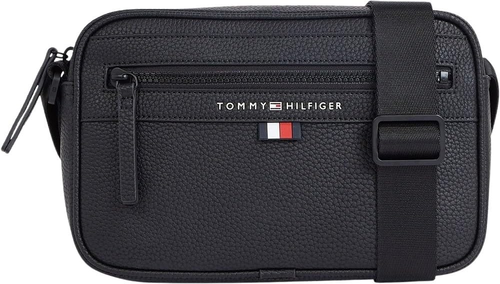 Tommy Hilfiger Herren Essential Pu Ew Reporter, Black