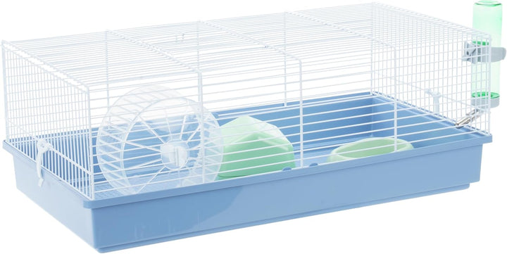 Ferplast Hamsterkäfig, Nagerkäfig CRICETI 11, Kleintierkäfig, Hamsterzubehör inklusive, 58 x 31 x h