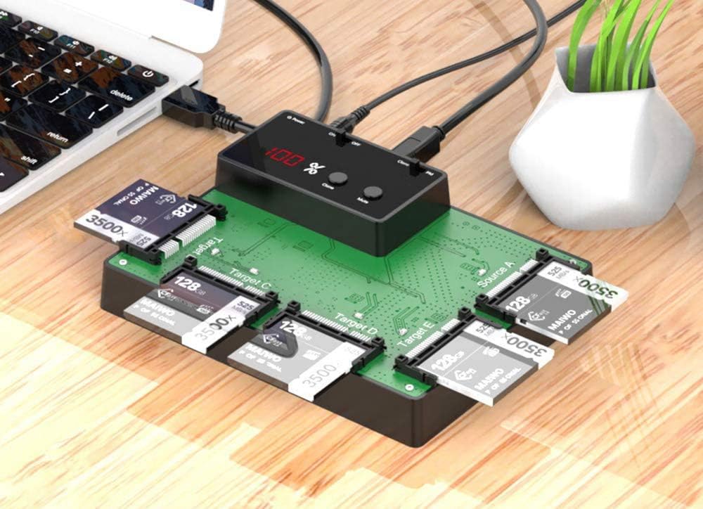 KALEA-INFORMATIQUE USB-Dockingstation für 5 CFast-2,0-Karten mit USB3.0-Verbindung und CLONAGE-Funkt
