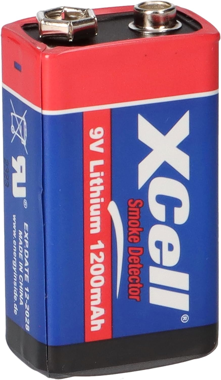 WSB Batterie Akkuman.de 10er Set 9V Block Lithium Hochleistungsbatterien für Rauchmelder 10 Stück