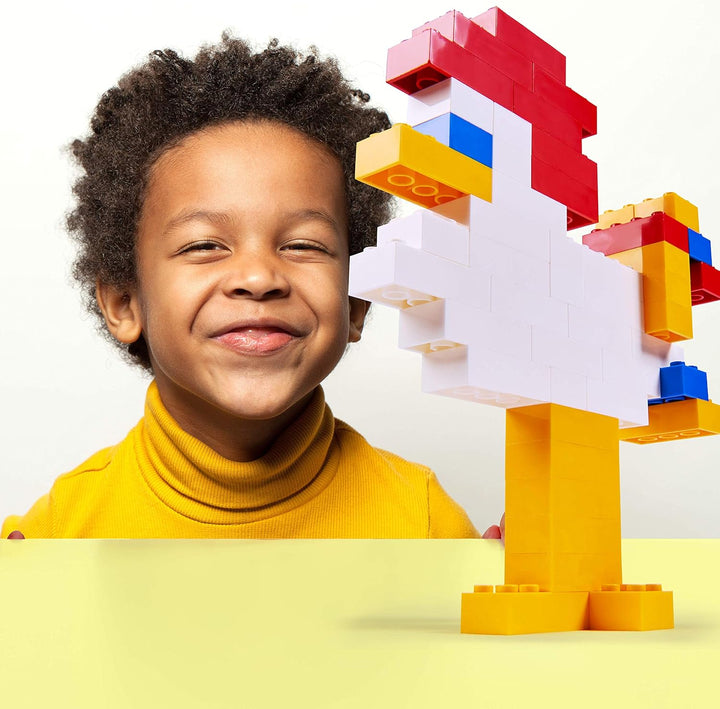 Simba 104118922 - Blox, 500 rote Bausteine für Kinder ab 3 Jahren, 8er Steine, im Karton, vollkompat