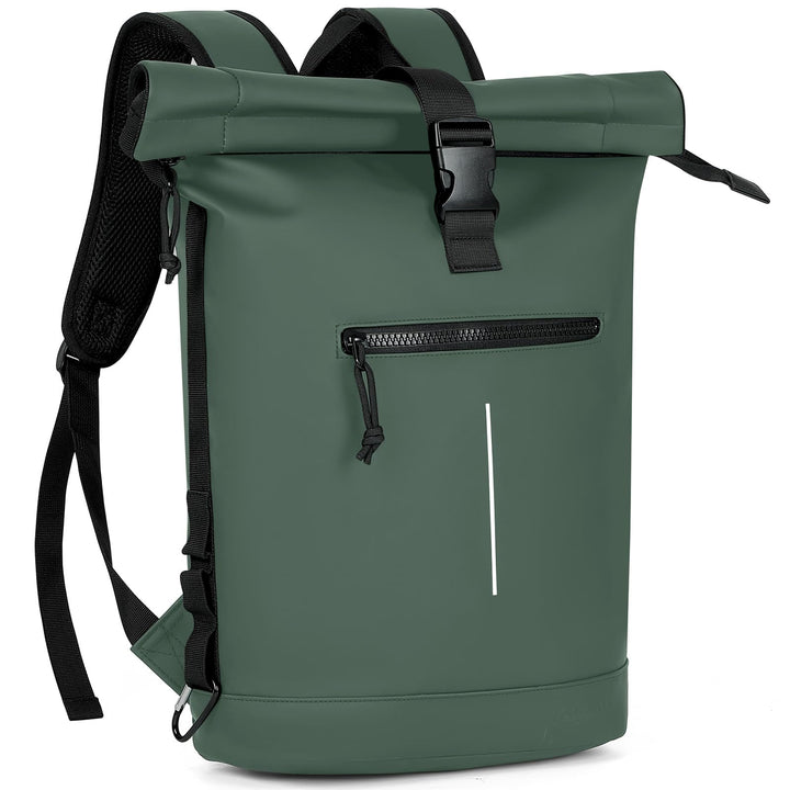 Lekeinchi Rolltop Rucksack Wasserdicht für Damen &amp; Herren, Grosser Laptop Rucksack mit Computerfach