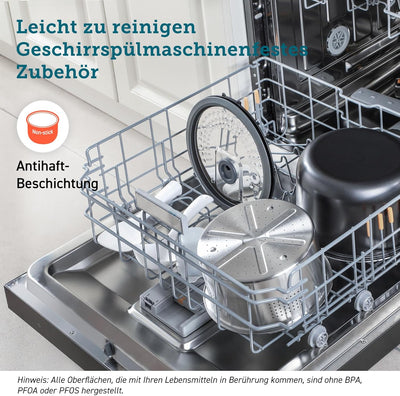 COSORI Reiskocher, Multikocher mit 17 Programme, Rice Cooker 1,8 L, Fuzzy-Logik, Dampfgarer mit Edes