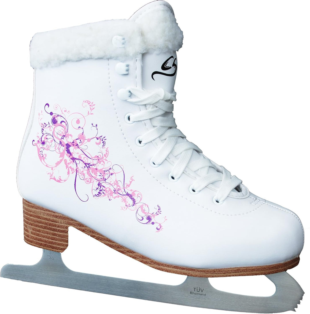 Cox Swain Figur Schlittschuhe Flower2 41 Weiss, 41 Weiss
