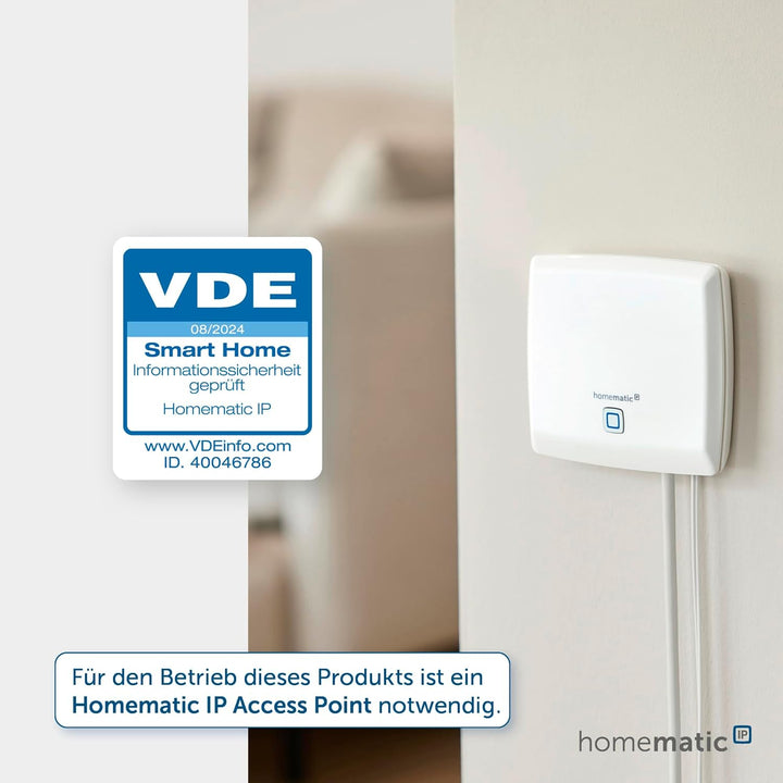 Homematic IP Smart Home 2er-Set Wassersensor, Wassermelder für zuverlässige Alarmierung per Sirene u