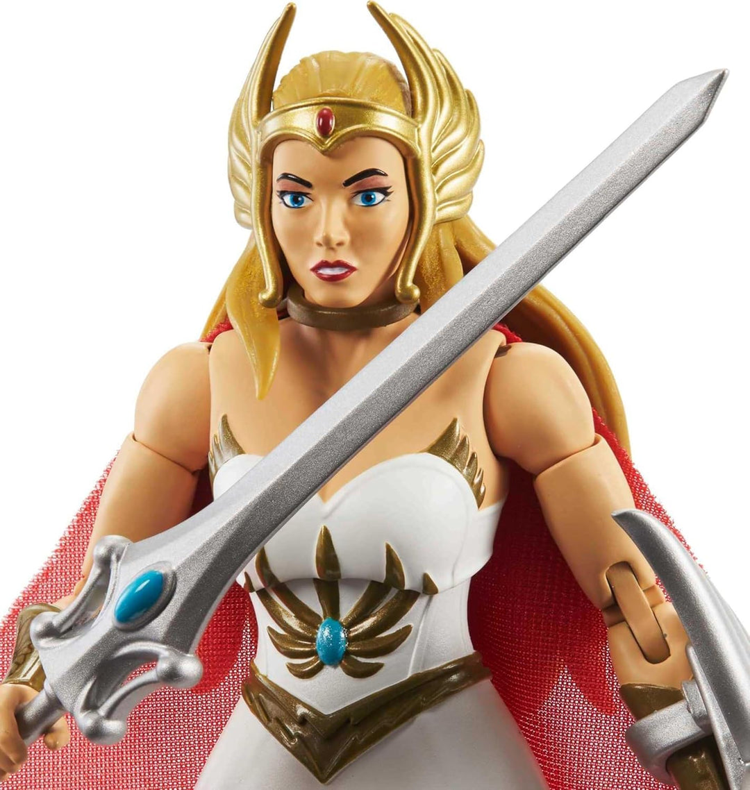 Masters of the Universe HDR61 - Masterverse She Ra Deluxe Action Figur mit Zubehörteilen, ca 18 cm,