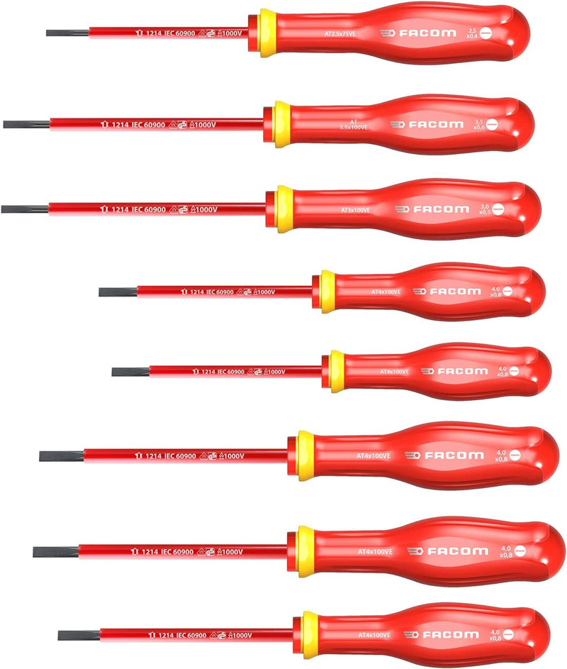 Facom ATD.J8VE Schraubendrehersatz 8 Schraubendreher PROTWIST®, 8 Schraubendreher PROTWIST®