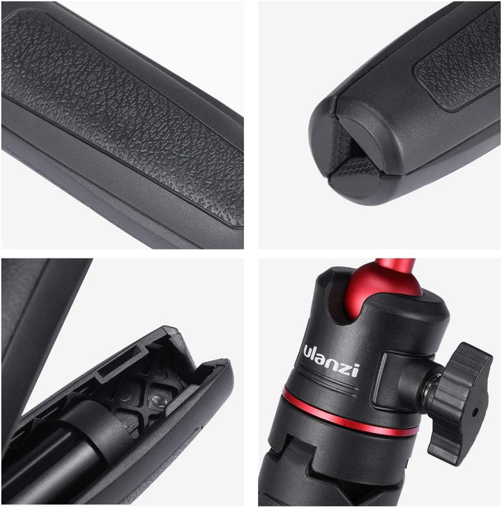 ULANZI MT-08 Kompaktes Reisestativ, tragbar, Mini-Stativ, mit 1/4-Zoll-Schraube, kleines Stativ komp