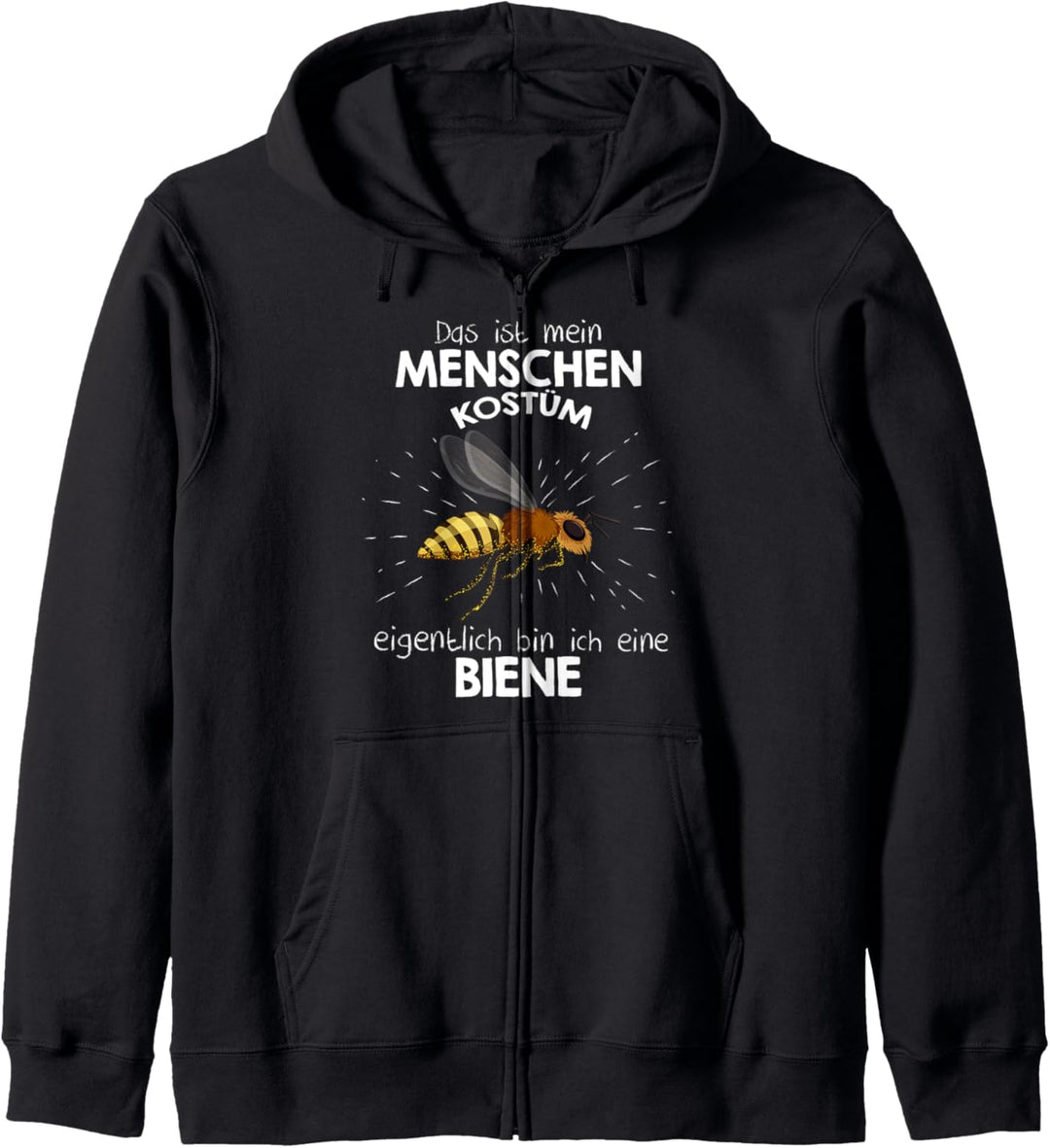 Mein Menschen Kostüm Bin ich eine Biene, Halloween Outfit Kapuzenjacke