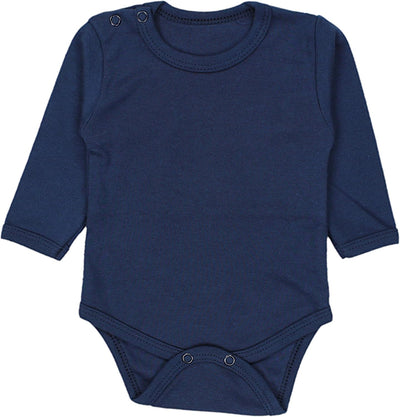 TupTam Jungen Baby Body Langarm Unifarben 5er Pack 68 Dunkelblau Blau Grün, 68 Dunkelblau Blau Grün