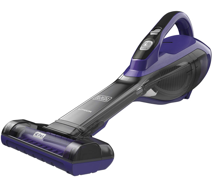 BLACK+DECKER Akku-Handstaubsauger Dustbuster (10,8V/2,5 Ah, mit Turbo-Tierhaarbürste, breiter Saugöf