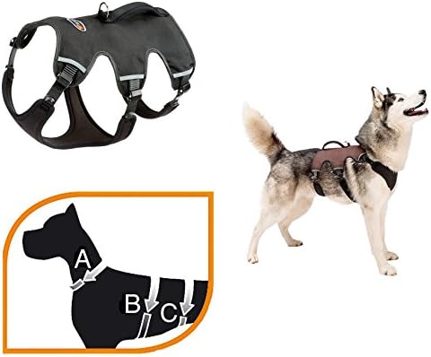 Ferplast Ergonomisches Hundegeschirr Grosse Hunde ERGOTREKKING Small, Geschirr Hund Sechs Verschlüss