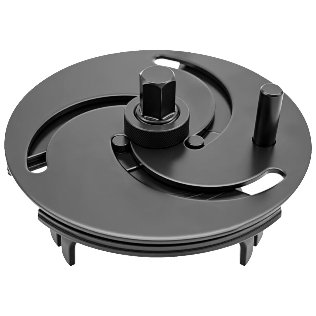 ZKTOOL Universeller Tankdeckelschlüssel, 3-Backen, verstellbarer Kraftstofftankdeckelschlüssel, Werk