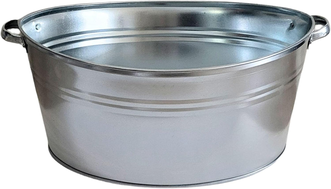 Zinkwanne oval 40 Liter mit stabilen