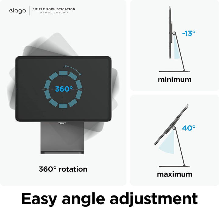 elago Premium Magnetischer Ständer Kompatibel mit iPad Pro 12.9 Zoll [5., 4. Gen], iPad Pro 11 Zoll
